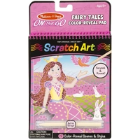 Melissa & Doug - On The Go - Scratch Art Color-Reveal Pad - Fairy Tales