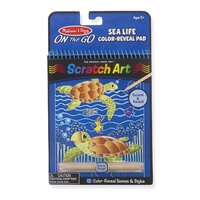 Melissa & Doug - On The Go - Scratch Art - Sealife