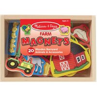 Melissa & Doug - Wooden Farm Magnets 20pc