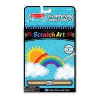 Melissa & Doug - On The Go - Scratch Art - Favourite Things Hidden-Picture Pad