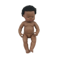 Miniland - Baby Doll African Boy 38cm