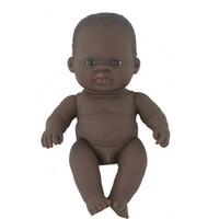 Miniland - Baby Doll African Boy 21cm