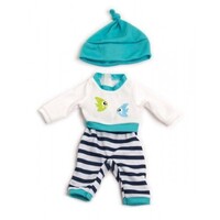 Miniland - 32cm Doll Clothing Set - Turquoise Winter Pyjamas