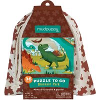 Mudpuppy - Dinosaur Park Puzzle To Go 36pc
