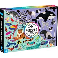 Mudpuppy - Animal Kingdom Double Sided Puzzle 100pc