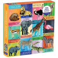 Mudpuppy - Painted Safari Family Puzzle 500pc