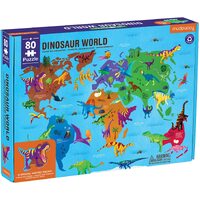 Mudpuppy - Dinosaur World Geography Puzzle 80pc