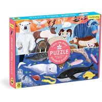 Mudpuppy - Arctic Above & Below Double-Sided Puzzle 100pc