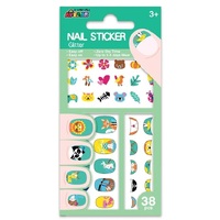 Avenir - Nail Stickers - Glitter Animals