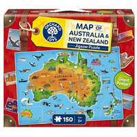 Orchard Toys - Map of Australia & New Zealand Puzzle 150pc