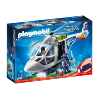 Playmobil - Police Helicopter with LED Searchlight 6921