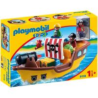 Playmobil - 1.2.3 Pirate Ship 9118