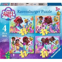 Ravensburger - Disney Ariel Friends are a Treasure! 4 Puzzles In A Box