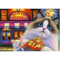 Ravensburger - Happy Cat Pizza Puzzle 35pc
