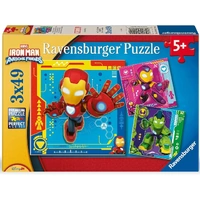 Ravensburger - Iron Man & His Awesome Friends Puzzle 3x49pc