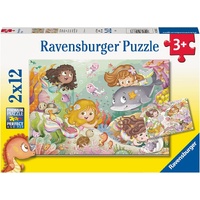 Ravensburger - Fairies and Mermaids Puzzle 2 x 12pc