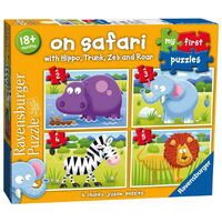 Ravensburger - My First Puzzles - On Safari (4 puzzles)