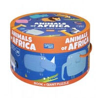 Sassi - Animals of Africa Giant Puzzle & Book Set