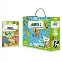 Sassi Junior - Travel, Learn & Explore - Endangered Species of the Planet Puzzle + Book
