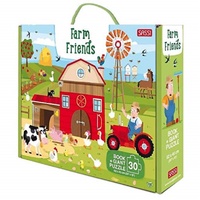 Sassi - Farm Friends Giant Puzzle & Book Set