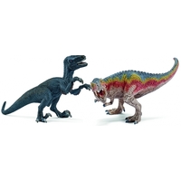 Schleich - T-Rex and Velociraptor, Small 42216