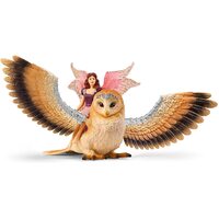 Schleich - Fairy In Flight On Glam-Owl 70789