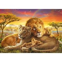 Schmidt - Cuddling Lion Family Puzzle 1000pc