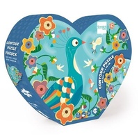 Scratch Europe - Peacock Contour Puzzle 40pc