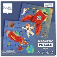 Scratch Europe - Space Magnetic Puzzle Book to Go