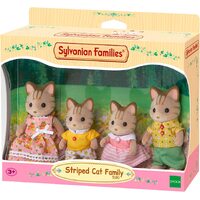 Sylvanian Families - Striped Cat Family 