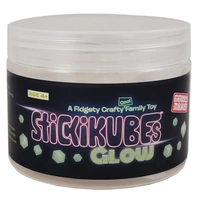 StickiKubes - Glow In The Dark Tub 125pc