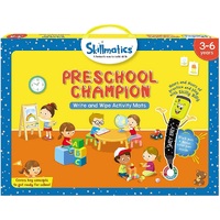 Skillmatics - Preschool Champion! Write and Wipe Activity Mats