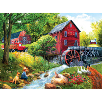Sunsout - Playing Hookey at the Mill Puzzle 1000pc