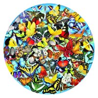 Sunsout - Butterflies in the Round Puzzle 1000pc