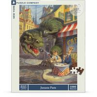 New York Puzzle Company - Jurassic Paris Puzzle 1000pc