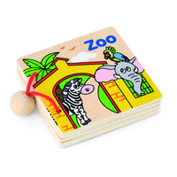 Viga Toys - My First Wooden Book - Zoo
