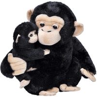 Wild Republic  Mum & Baby Chimp Plush Toy 30cm