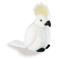 Wild Republic - Sulphur Crested Cockatoo Plush Toy with Sound 15cm