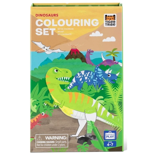 Tiger Tribe - Colouring Set - Dinosaur
