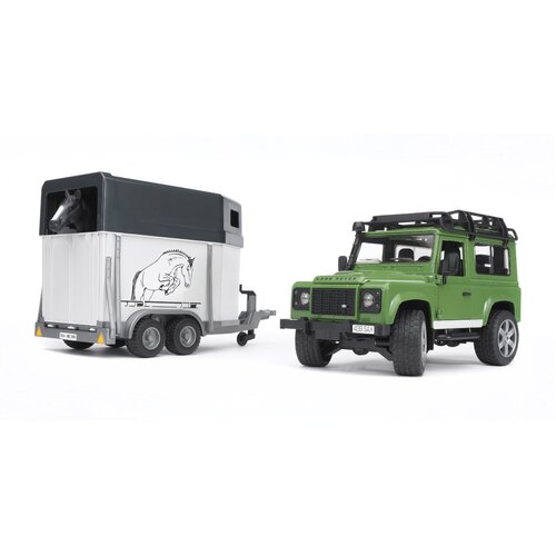 Bruder - Land Rover Defender Wagon with Horse Trailer 02592