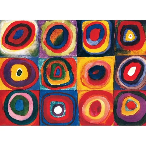 Eurographics - Kandinsky, Colour Study of Squares Puzzle 1000pc