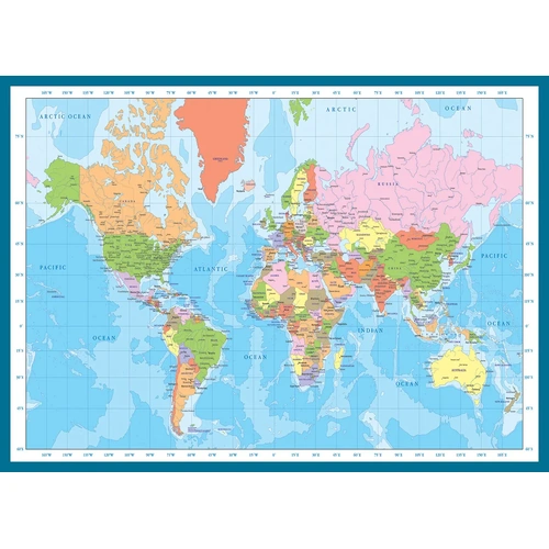 Eurographics - Modern Map of the World Puzzle 1000pc