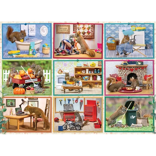 Cobble Hill - Squirrels At Home Puzzle 1000pc