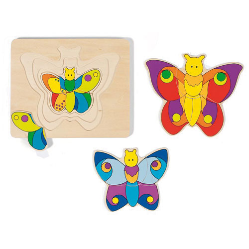 GOKI - 4 Layer Butterflies Puzzle