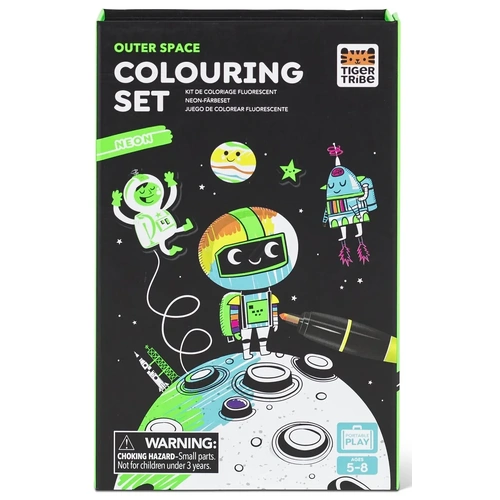Tiger Tribe - Neon Colouring Set - Outer Space