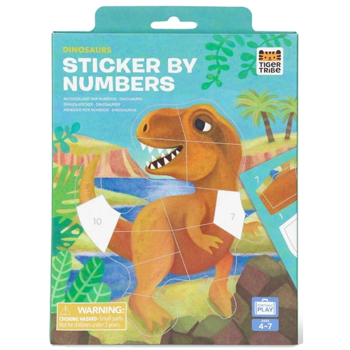 Tiger Tribe - Sticker By Numbers - Dinosaurs