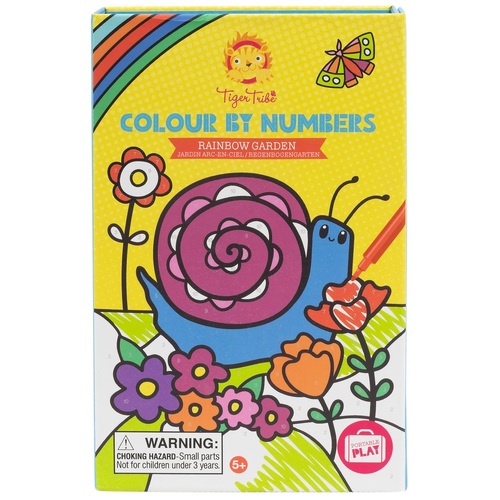 Tiger Tribe - Colour by Numbers - Rainbow Garden