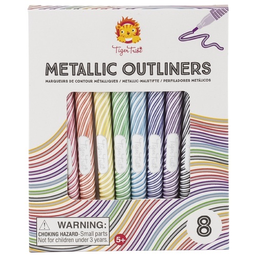 Tiger Tribe - Metallic Outliners (8 pack)