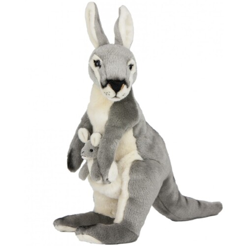 Bocchetta - Trudy Grey Kangaroo Plush Toy 44cm