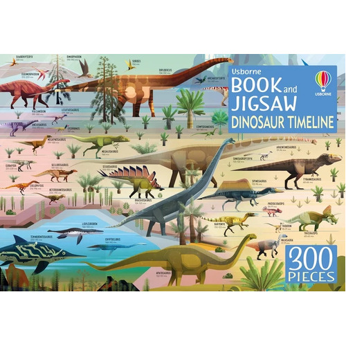 Usborne - Book and Jigsaw - Dinosaur Timeline 300pc